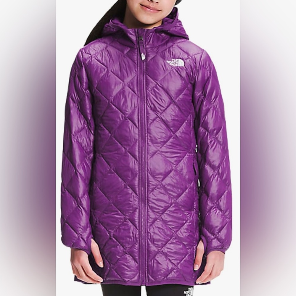 THE NORTH FACE Youth Big Girls ThermoBall Parka in Gravity Purple Size 14/16 New - Picture 1 of 12